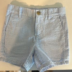 Janie and Jack toddler boy 18-24 month seersucker short